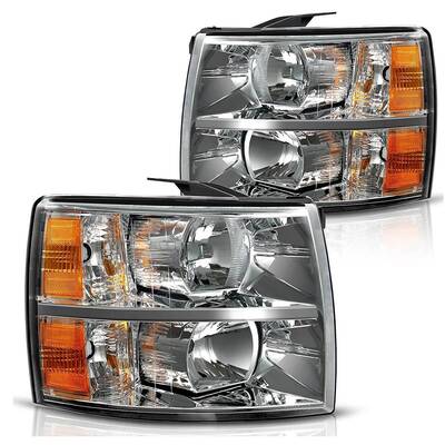 YITAMOTOR® 2007-2013 Chevy Silverado 1500 Headlamp Smoke Lens Headlight Assembly