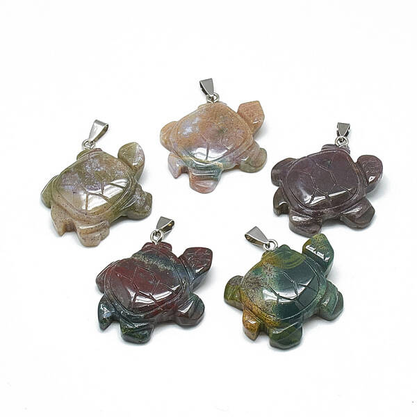Natural Indian Agate Pendants