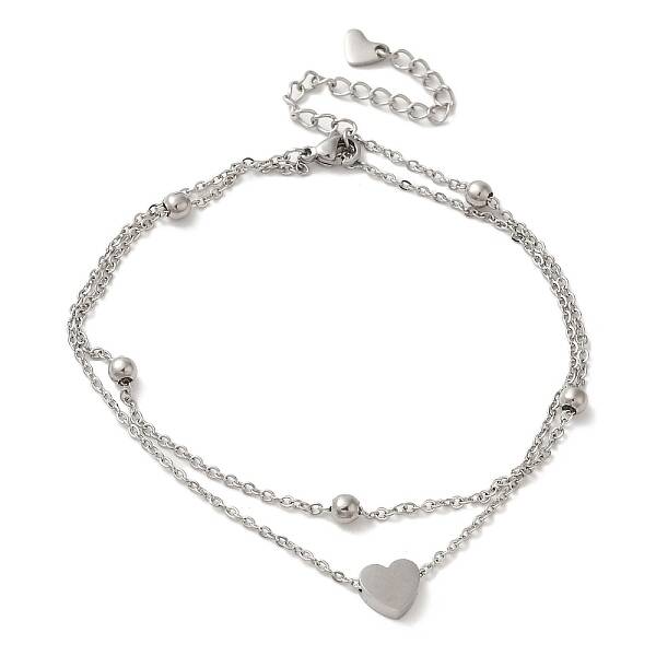 304 Stainless Steel 2-strand Chain Bracelets