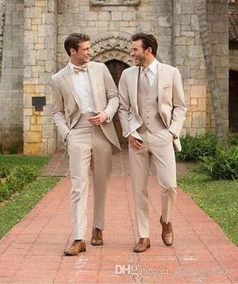 Champagne Groomsmen Suits