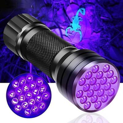 Multifunctional Flashlight Detector UV LED purple Light