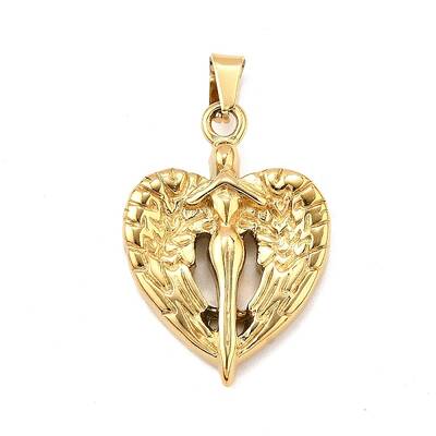 Goddess with Wing 304 Stainless Steel Pendants