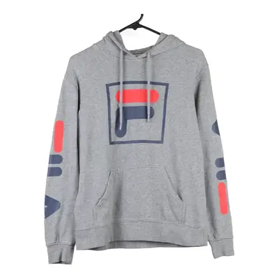 Fila Hoodie - Small Grey Cotton Blend