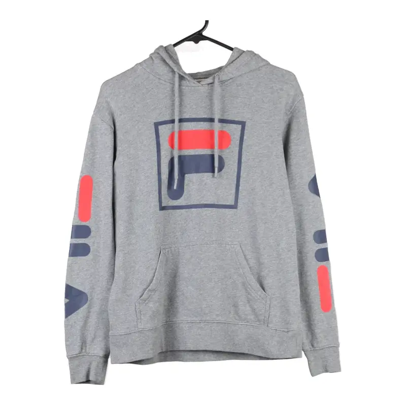 Fila Hoodie - Small Grey Cotton Blend