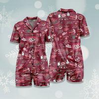 Dr Pepper Satin Silk Pajama Set- Soft and Alluring Nightwear, Loungewear, Homewear, Womenswear Christmas Gift  , Gift for Mom...