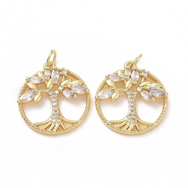 Brass Cubic Zirconia Pendants