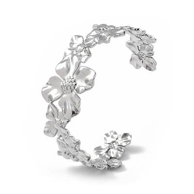 304 Stainless Steel Cuff Bangles for Women