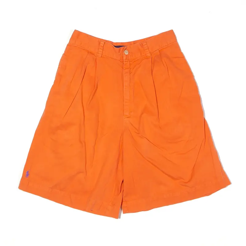 RALPH LAUREN Shorts Orange Regular Chino Womens XXS W24