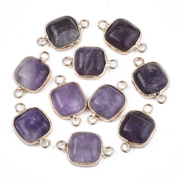 Natural Amethyst Links connectors
