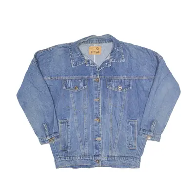 JING JING Denim Jacket Blue Womens XL