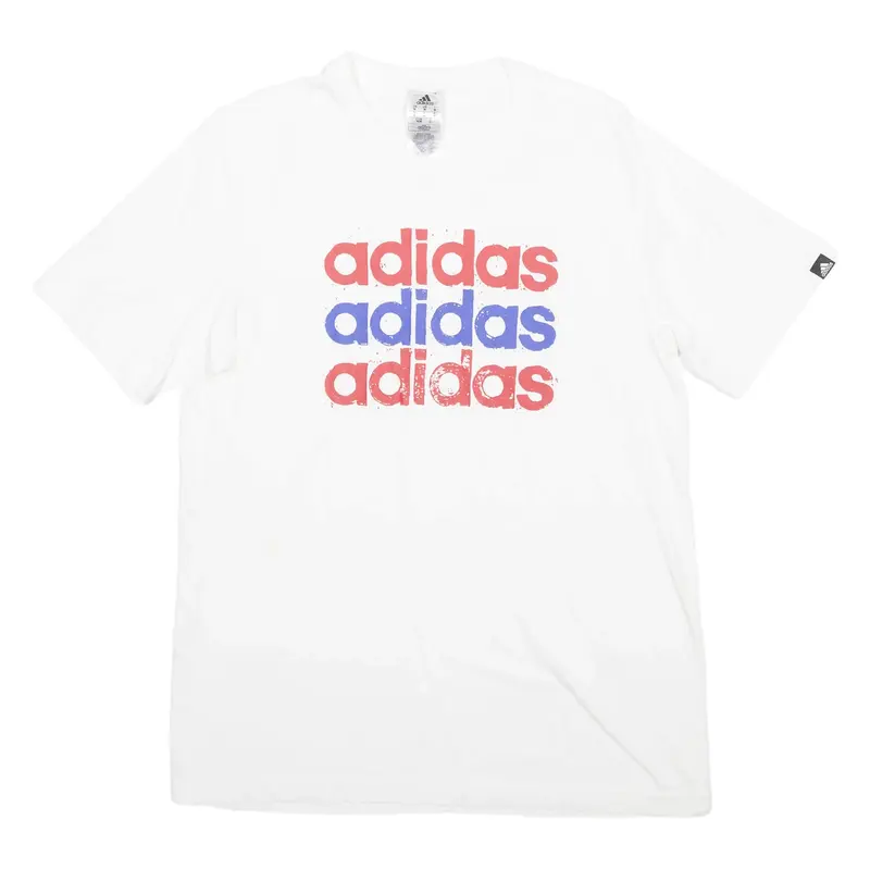ADIDAS Mens T-Shirt White M