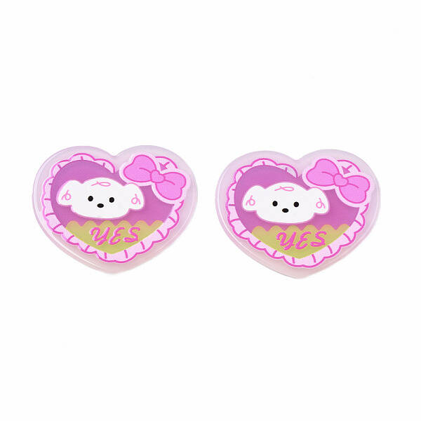 Transparent Printed Acrylic Cabochons