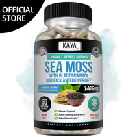 Kaya Naturals Sea Moss | Joint Supplement for Men and Women | with Burdock Root, Irish Moss, Bladderwrack, and BioPerine | fo...