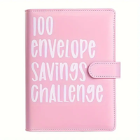 100 Envelopes Money Saving Challenge Binder, Easy and Fun Way to Save $5,050, Savings Challenge Budget Book with Cash Envelop...
