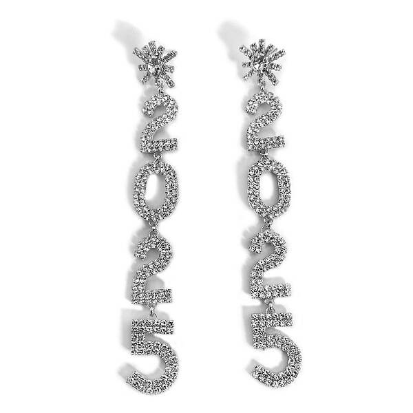Brass Rhinestone Stud Earrings