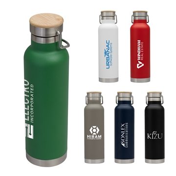 24 Custom Nimba 22 oz Double Wall Stainless Steel Bottle - Bamboo ...