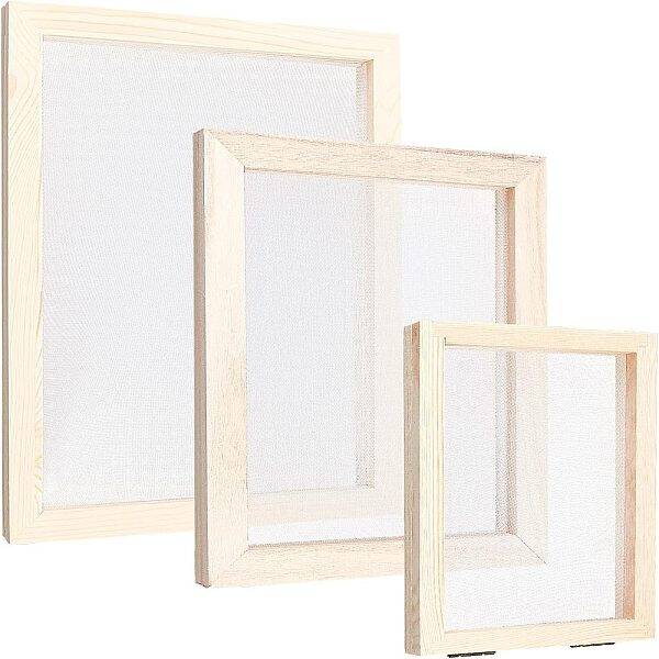 3Pcs 3 Style Wooden Paper Making
