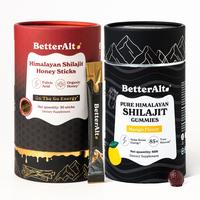 BetterAlt Fitness Resolution Duo | Shilajit Cinnamon Honey Sticks & Mango Gummies | Himalayan Superfood | Lab-tested for Puri...