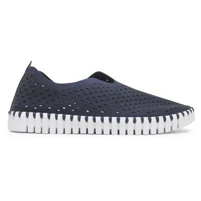 Ilse Jacobsen Tulip 139 Textile Women's Slip On Shoes - Dark Indigo - Size:US 9 Women