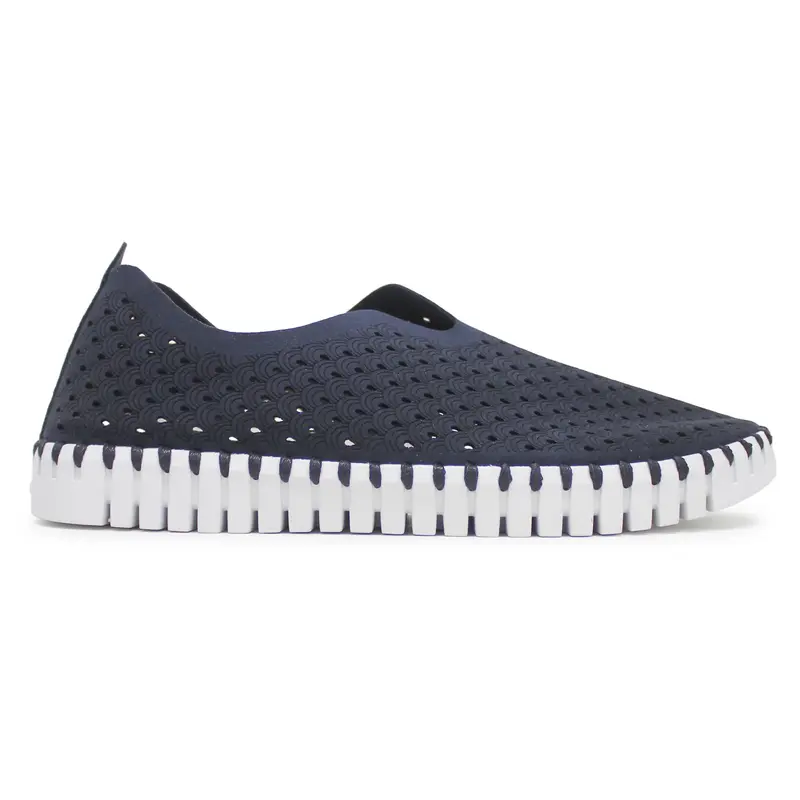 Ilse Jacobsen Tulip 139 Textile Women's Slip On Shoes - Dark Indigo - Size:US 9 Women