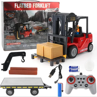 Remote Control forklifts,RC Crane Trucks Electric Forklift rc Engineering Toys car Rechargeable Battery,rc car with Spraying ...