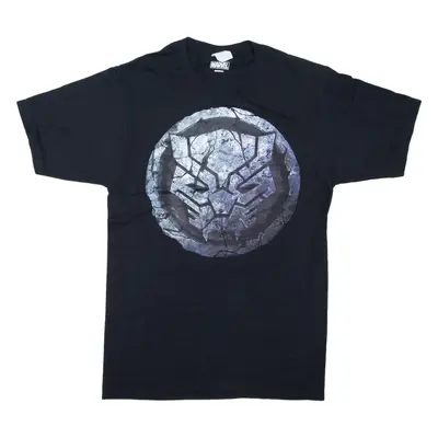 MARVEL Black Panther T-Shirt Black Short Sleeve Mens S