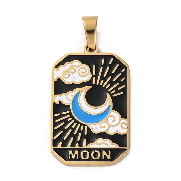 Ion Plating(IP) 304 Stainless Steel Enamel Pendants