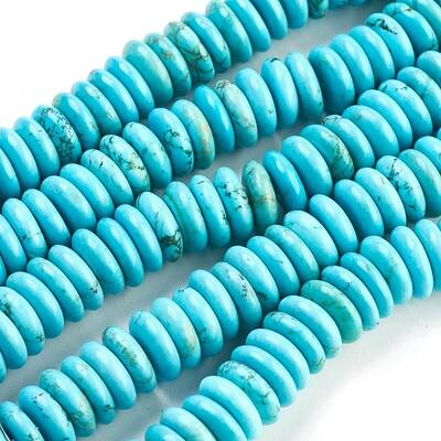 Natural Howlite Heishi Beads Strands