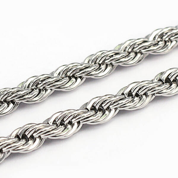 Tarnish Resistant 304 Stainless Steel Rope Chains