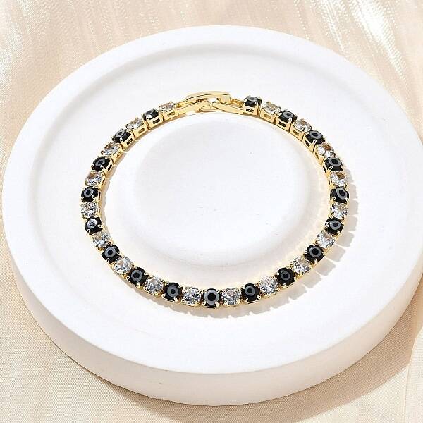 Brass Enamel Link & Charm Bracelets