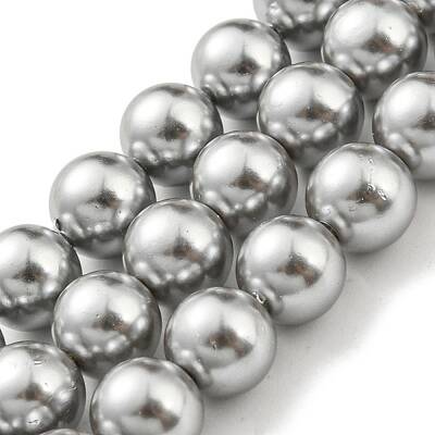 Electroplated Shell Pearl Beads Strands