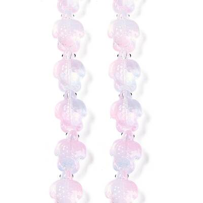 Transparent Glass Enamel Beads Strands