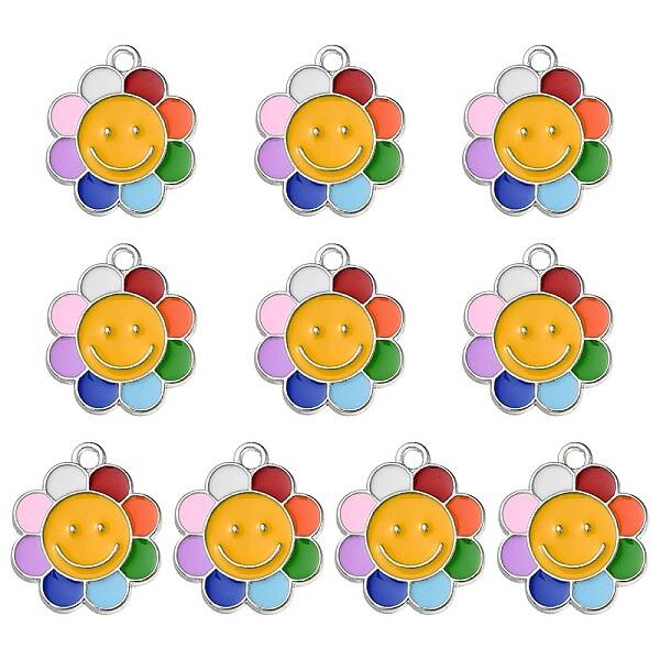 Alloy Enamel Pendants