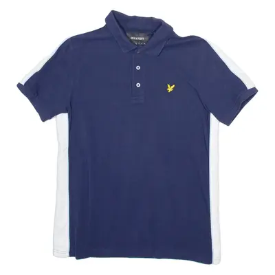 LYLE & SCOTT Mens Polo Shirt Blue M