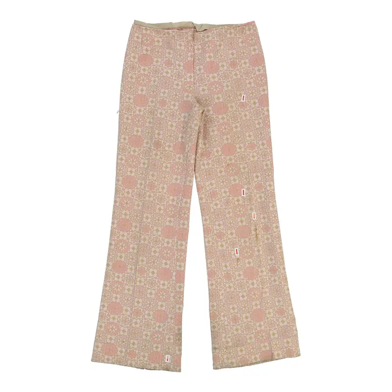 Unbranded Trousers - 28W UK 8 Pink Cotton