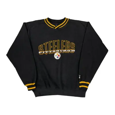 Pittsburgh Steelers Starter Nfl Sweatshirt - Medium Black Cotton Blend