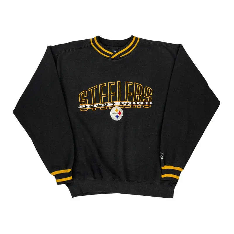 Pittsburgh Steelers Starter Nfl Sweatshirt - Medium Black Cotton Blend