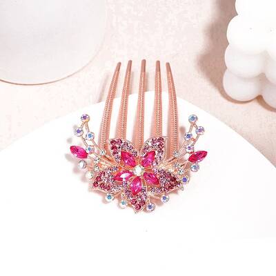 Alloy Rhinestone Hair Combs