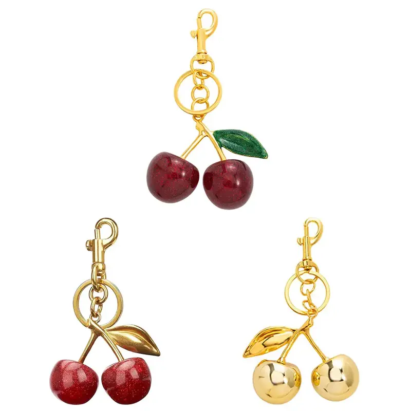Cherry Keychain Bag Purse Charms For Handbags Cherry Accessories Mothers Day Birthday Ideas