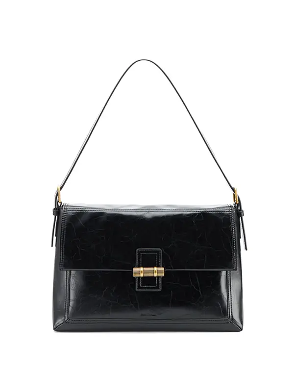 Smting Flap Bag with Bamboo Slips Lock