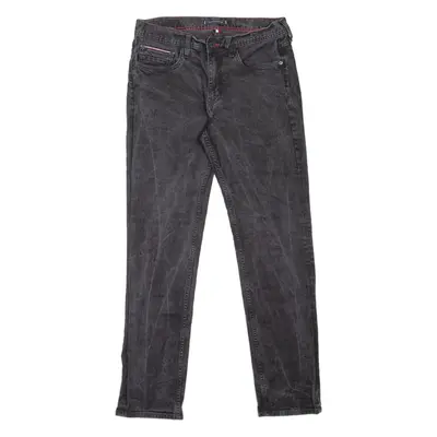 TOMMY HILFIGER Denton Mens Jeans Black Slim Straight W32 L32