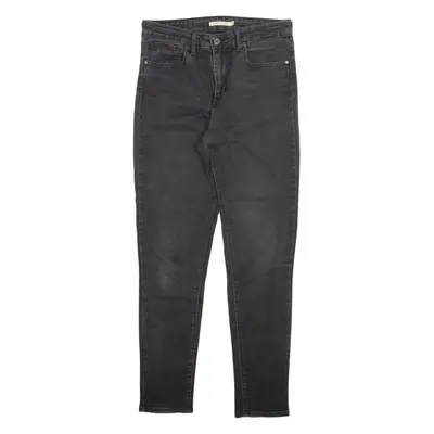 LEVI'S 721 Womens Jeans Grey Slim Skinny Stone Wash W29 L30