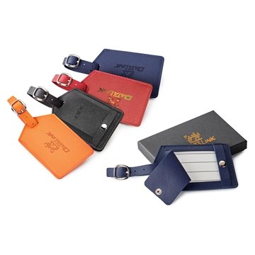 38 Customized Toscano Genuine Leather Luggage Tag - Diamond ...