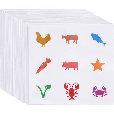 PVC Plastic Self-Adhesive Stickers