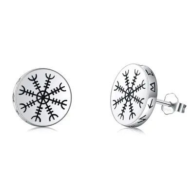 Sterling Silver Snowflake Stud Earrings