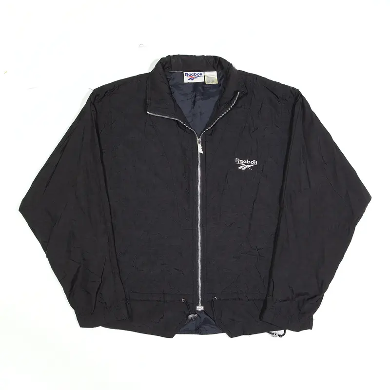 REEBOK Insulated Black Nylon Quilted Jacket Womens M