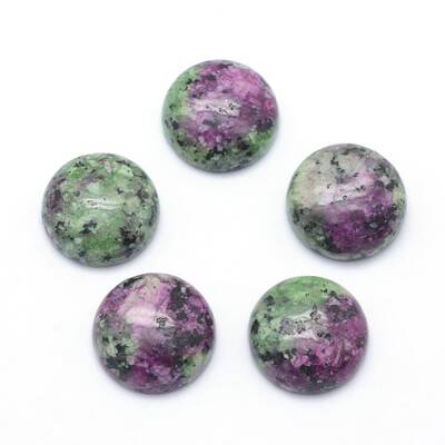 Natural Ruby in Zoisite Cabochons