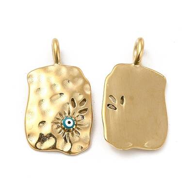 PVD Vacuum Plating 201 Stainless Steel Enamel Pendants