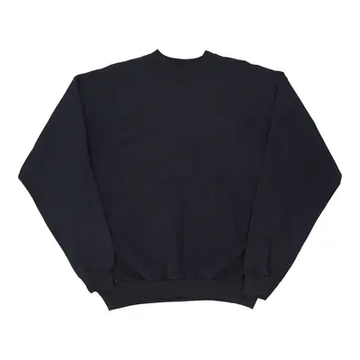 Hanes Sweatshirt - Large Navy Cotton Blend