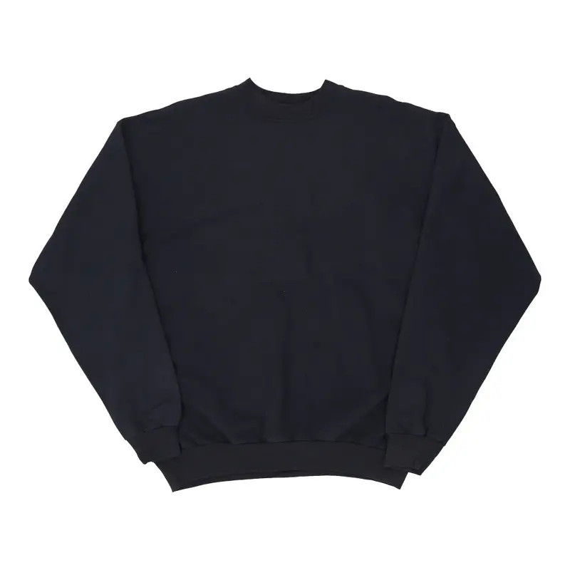 Hanes Sweatshirt - Large Navy Cotton Blend